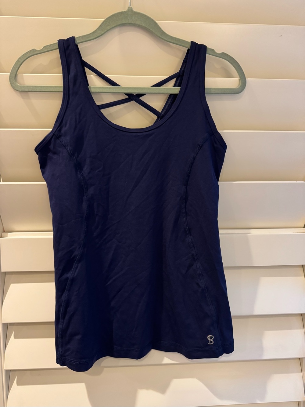 Women's Sofibella Navy Strappy Back Tank Top